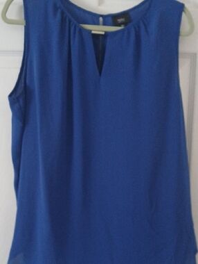 Mossimo Supply Co. Royal Blue Sleeveless Keyhole Camisole
